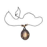 Verstellbare Modeschmuck Kette mit Kaurimuschel Anhänger